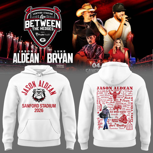 Limited Edition JA x LB “Live Between The Hedges” At Sanford Stadium Hoodie