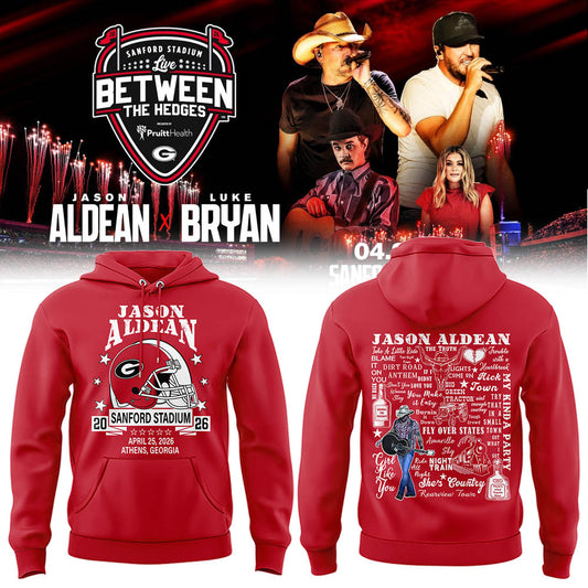 Limited Edition JA x LB “Live Between The Hedges” At Sanford Stadium Hoodie