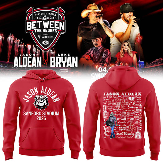 Limited Edition JA x LB “Live Between The Hedges” At Sanford Stadium Hoodie