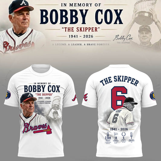 Atlanta Braves “Remembering Bobby Cox – The Legendary Manager”  T-shirt
