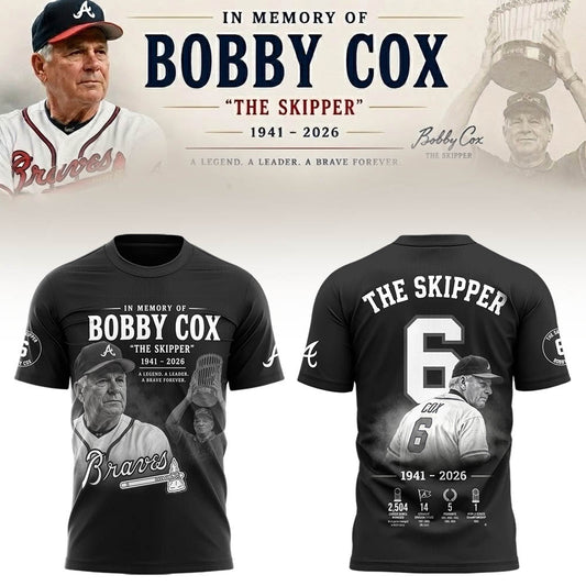 Atlanta Braves “Remembering Bobby Cox – The Legendary Manager”  T-shirt