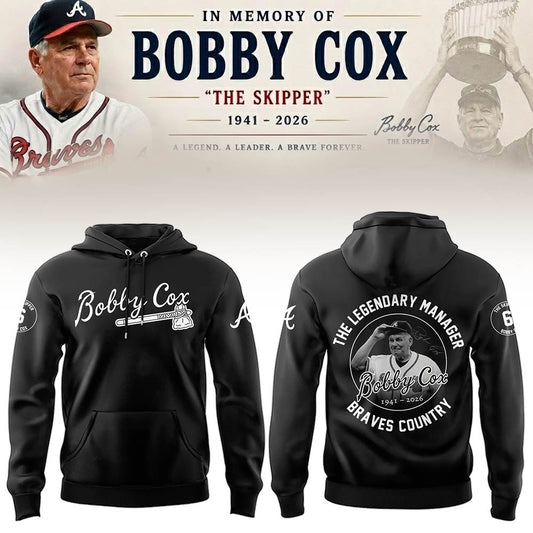 Atlanta Braves “Remembering Bobby Cox – The Legendary Manager” Hoodie