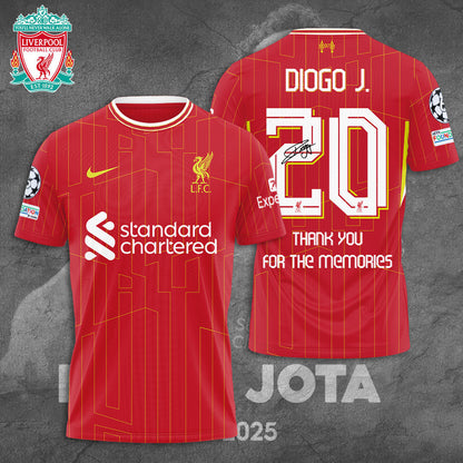 Diogo Jota Thank You For Memories T-Shirt