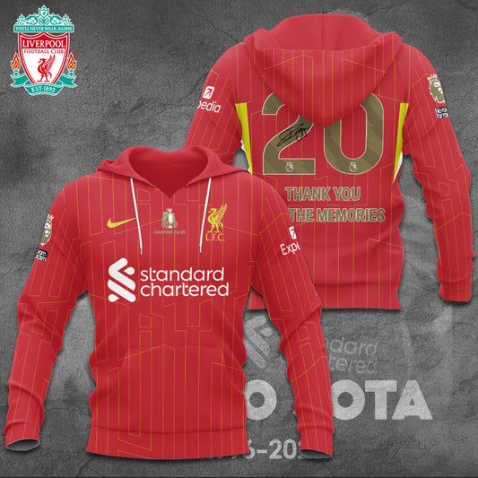 Diogo Jota Thank You For The Memories LFC 2025 Hoodie