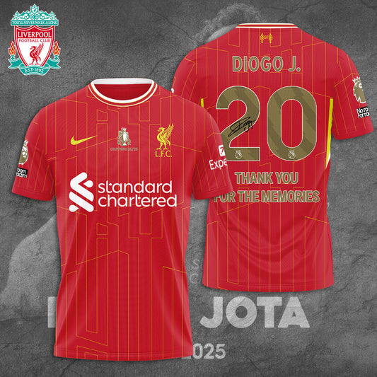 Diogo Jota Thank You For Memories T-Shirt
