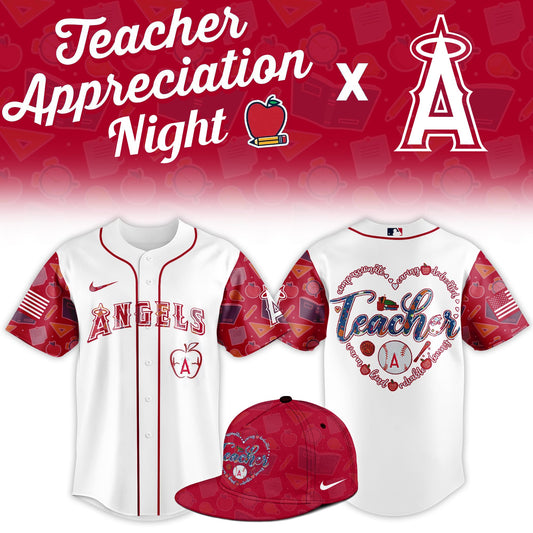 LA.Angels Teacher Appreciation Night Limited Baseball Jersey
