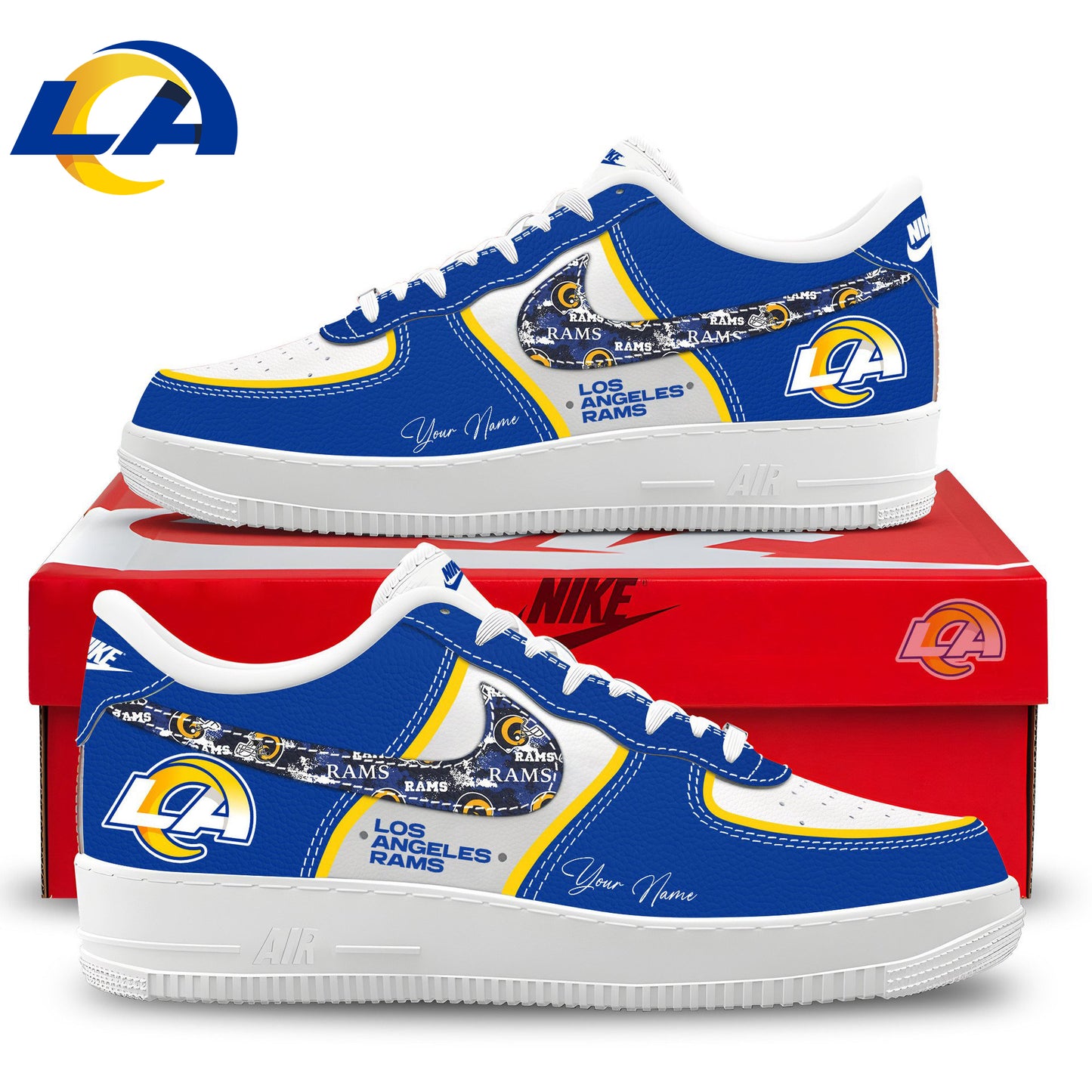 Los Angeles Rams Limited Edition AF1 Sneakers