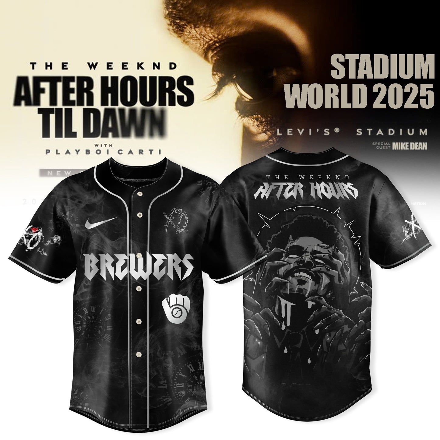 Milwaukee Brewers x After Hours Til Dawn 2025 – The Weeknd