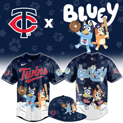 M.Twins Bluey Night Limited Baseball Jersey