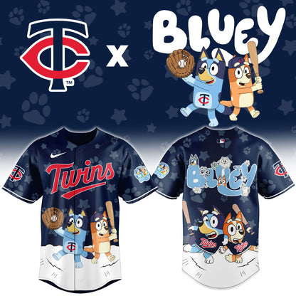 M.Twins Bluey Night Limited Baseball Jersey