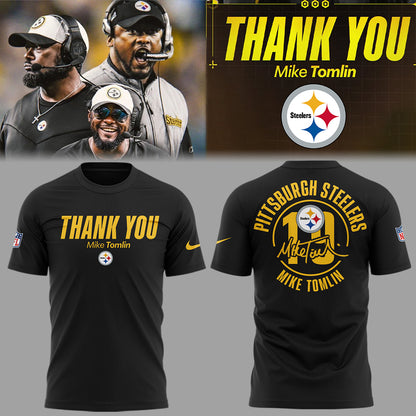 Pittsburgh Steelers Thank you Coach Mike Tomlin Limited Edition Combo T-Shirt