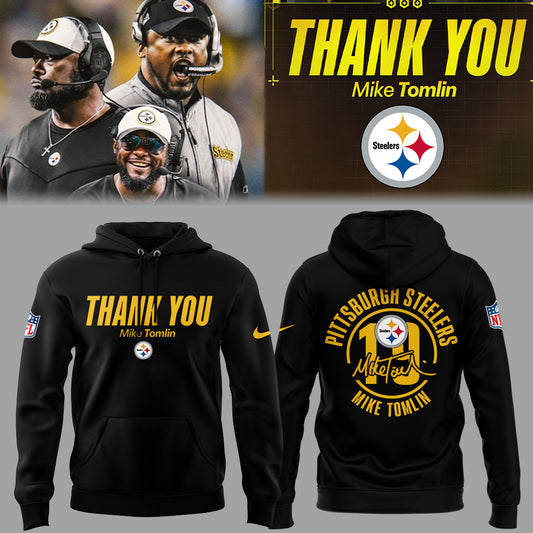 Pittsburgh Steelers Thank you Coach Mike Tomlin Limited Edition Combo Hoodie