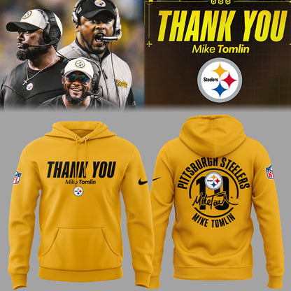 Pittsburgh Steelers Thank you Coach Mike Tomlin Limited Edition Combo Hoodie