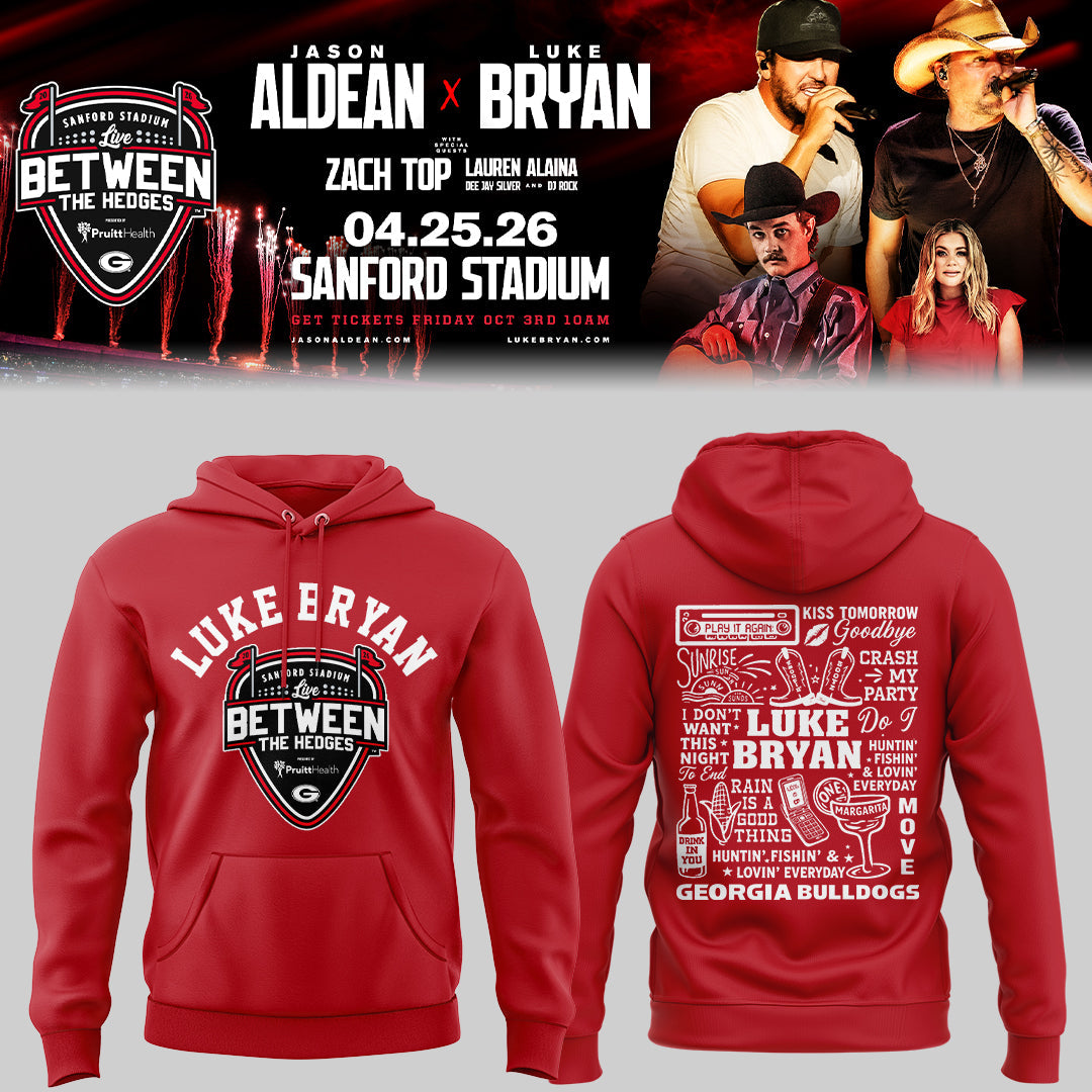 Limited Edition JA x LB “Live Between The Hedges” At Sanford Stadium Hoodie