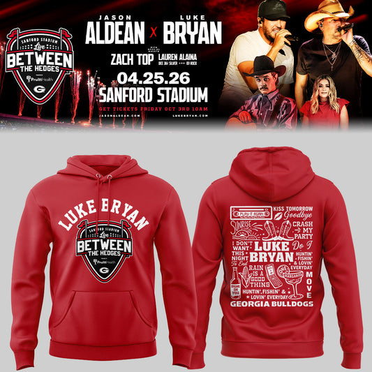 Limited Edition JA x LB “Live Between The Hedges” At Sanford Stadium Hoodie