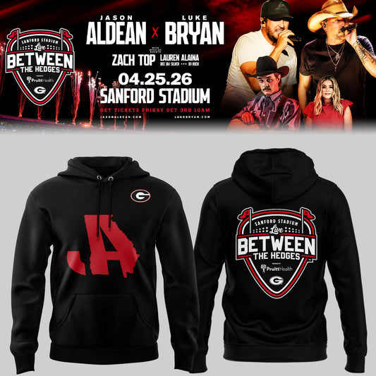 Limited Edition JA x LB “Live Between The Hedges” At Sanford Stadium Hoodie