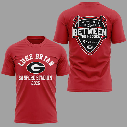 Limited Edition JA x LB “Live Between The Hedges” At Sanford Stadium Tshirt