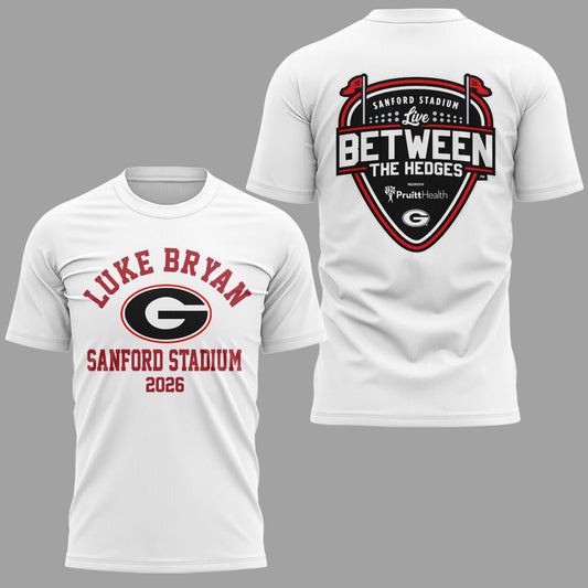 Limited Edition JA x LB “Live Between The Hedges” At Sanford Stadium Tshirt