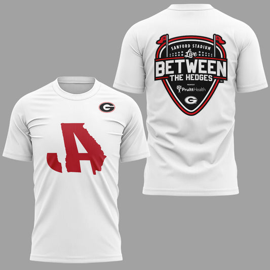 Limited Edition JA x LB “Live Between The Hedges” At Sanford Stadium Tshirt
