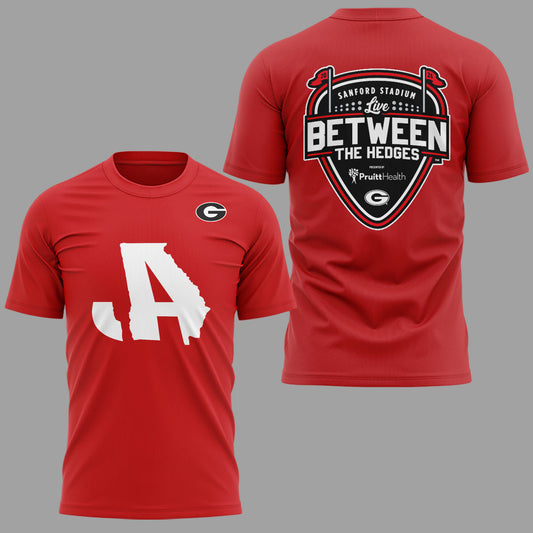 Limited Edition JA x LB “Live Between The Hedges” At Sanford Stadium Tshirt