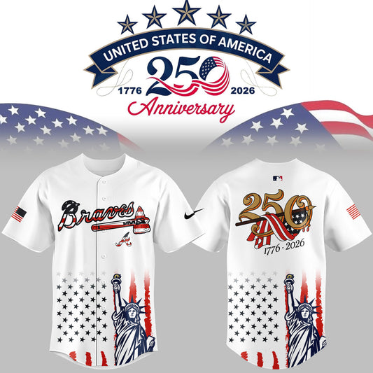 Atlanta Braves 2026 Celebrate America’s 250th Anniversary Jersey