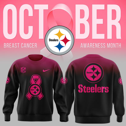 Pittsburgh Steelers 2025 Football Breast Cancer 2025 Sweatshirt