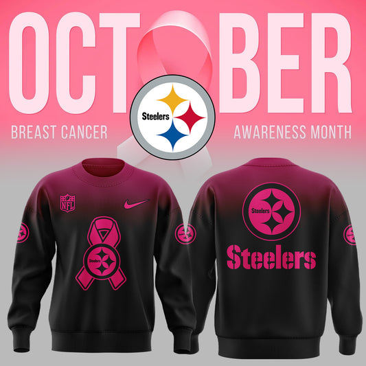 Pittsburgh Steelers 2025 Football Breast Cancer 2025 Sweatshirt