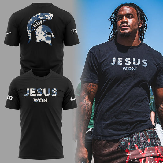 Limited Edition Michigan Spartans x Jesus Won 2025 Tshirt