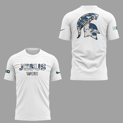 Limited Edition Michigan Spartans x Jesus Won 2025 Tshirt