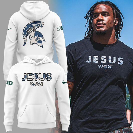 Limited Edition Michigan Spartans x Jesus Won 2025 Hoodie
