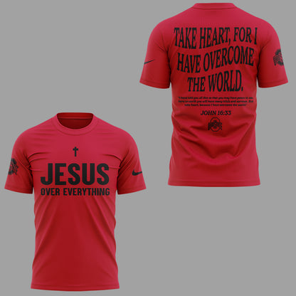 Limited Edition JESUS Over Everything Red TShirt