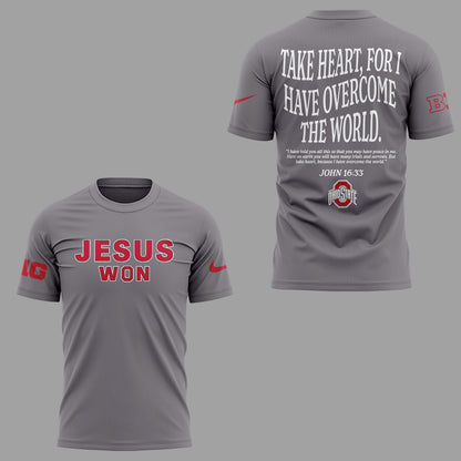 Limited Edition JESUS WON Gray TShirt