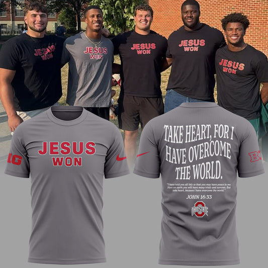 Limited Edition JESUS WON Gray TShirt