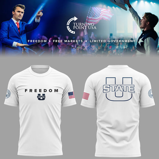 Limited Edition Utah State x Turning Point USA 2025 TShirt