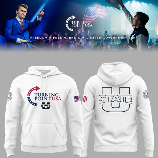 Limited Edition Utah State x Turning Point USA 2025 Hoodie
