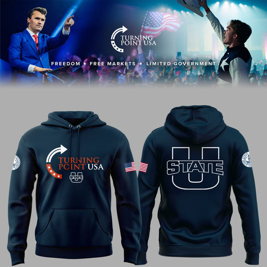 Limited Edition Utah State x Turning Point USA 2025 Hoodie