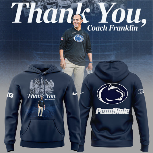 Limited Edition PSU Football Thank You Coach Flanklin Hoodie