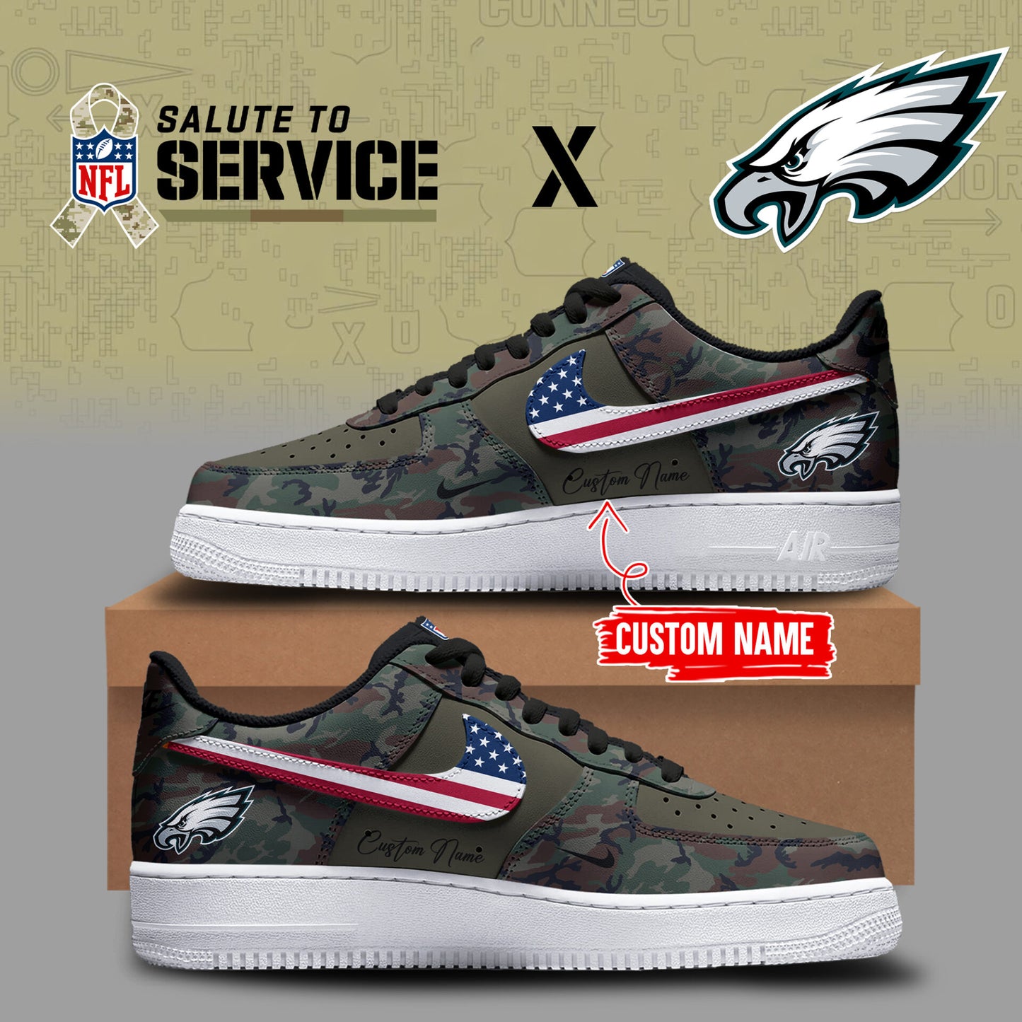 Limited Edition Salute to Service 2025 Air Force Shoes Custom Name