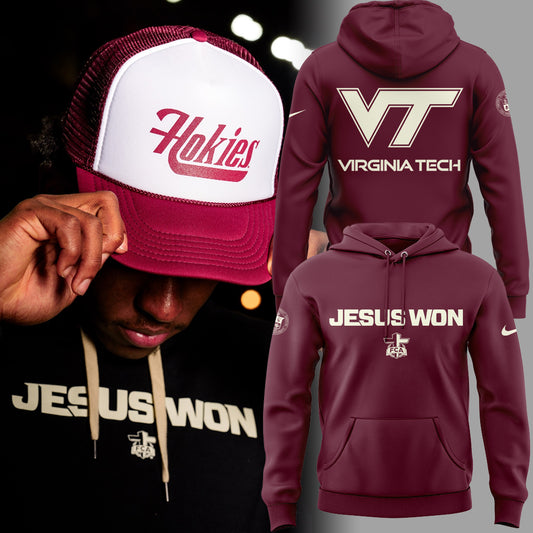 Virginia Tech Hokies x Jesus Won Limited Edition Hoodie
