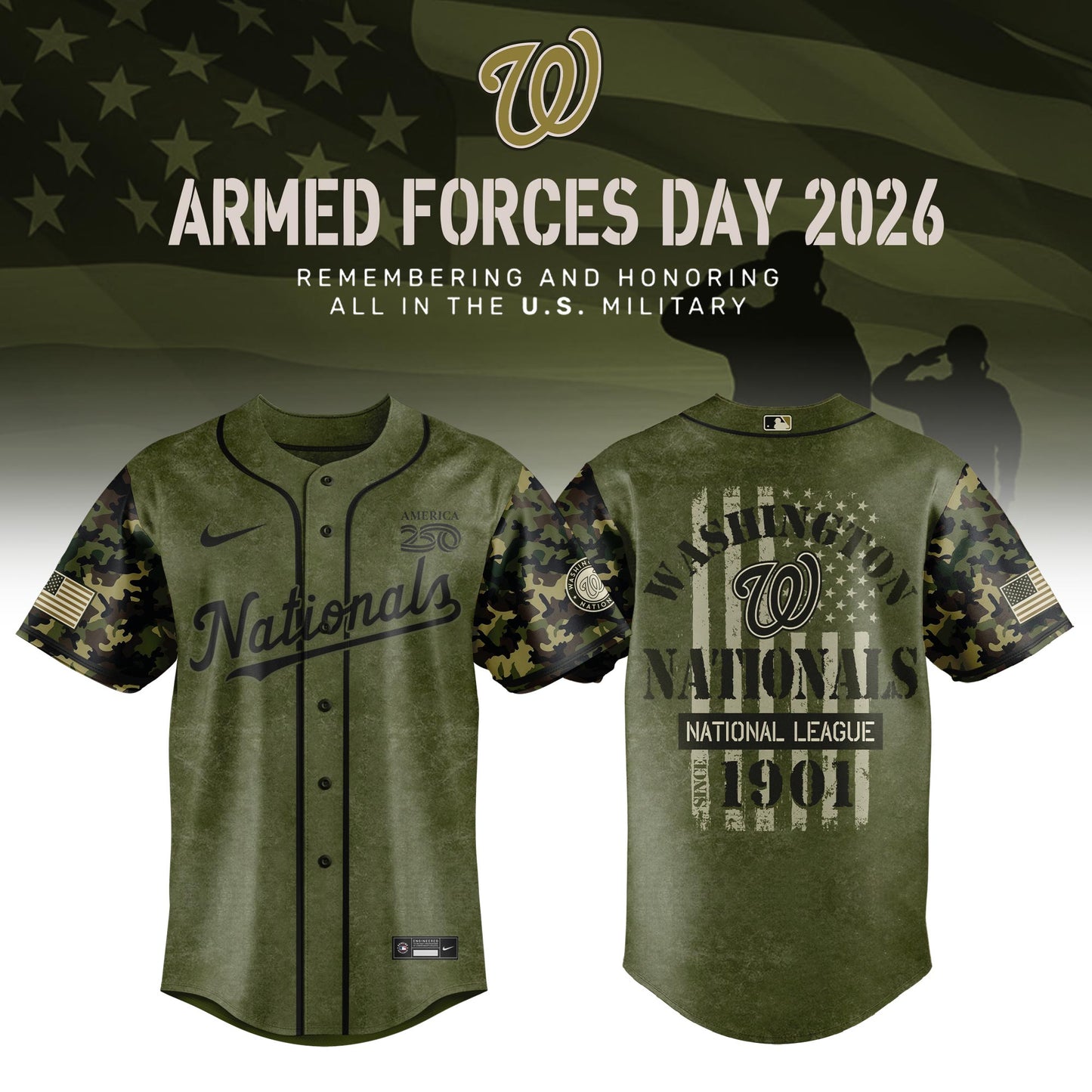 All Team MLB 2026 Armed Forces Day Limited Edition Jersey