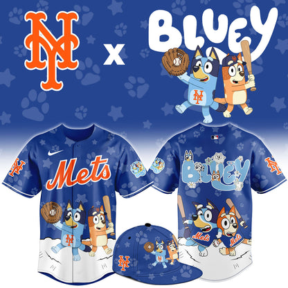 NY.Mets Bluey Night Limited Baseball Jersey