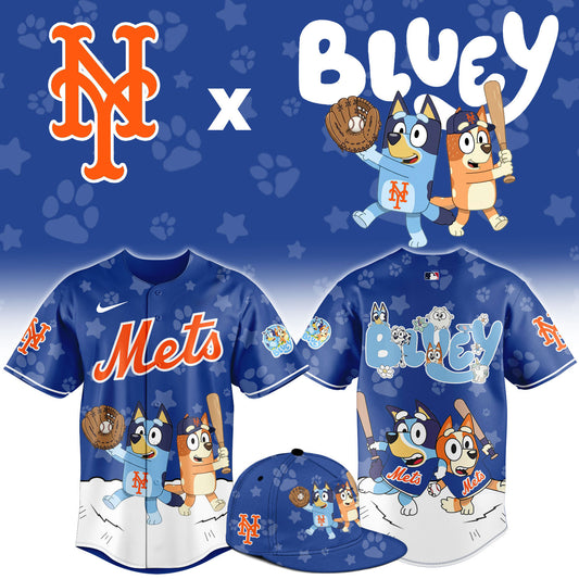 NY.Mets Bluey Night Limited Baseball Jersey