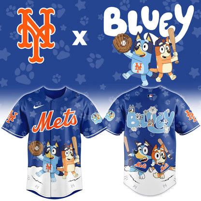 NY.Mets Bluey Night Limited Baseball Jersey