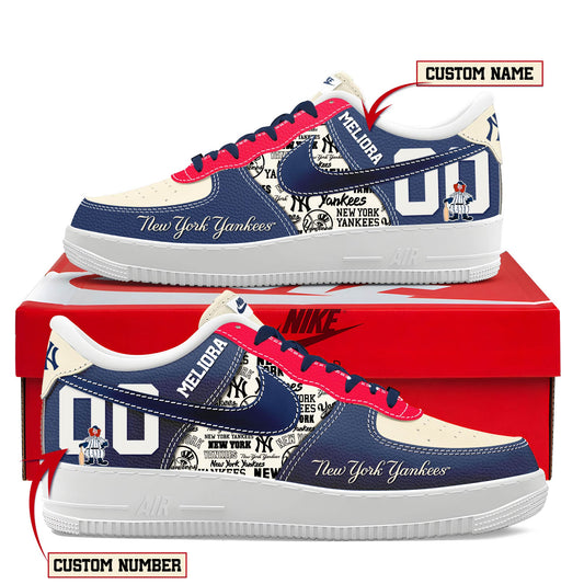 New York Yankees Customized AF1 Shoes