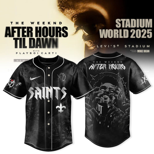 New Orleans Saints x After Hours Til Dawn 2025 – The Weeknd Jersey