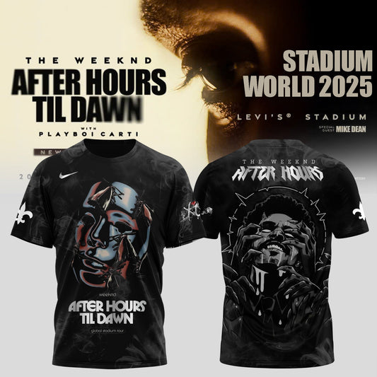 New Orleans Saints x After Hours Til Dawn 2025 – The Weeknd Shirt