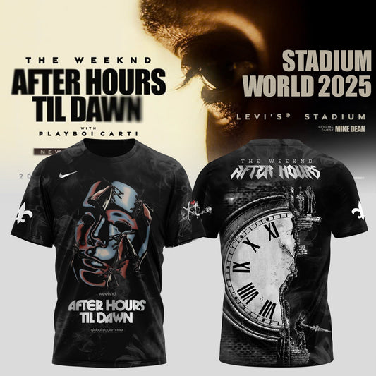 New Orleans Saints x After Hours Til Dawn 2025 – The Weeknd Shirt