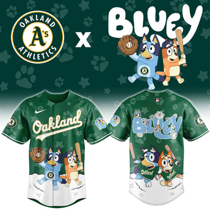 O.Athletics Bluey Night Limited Baseball Jersey
