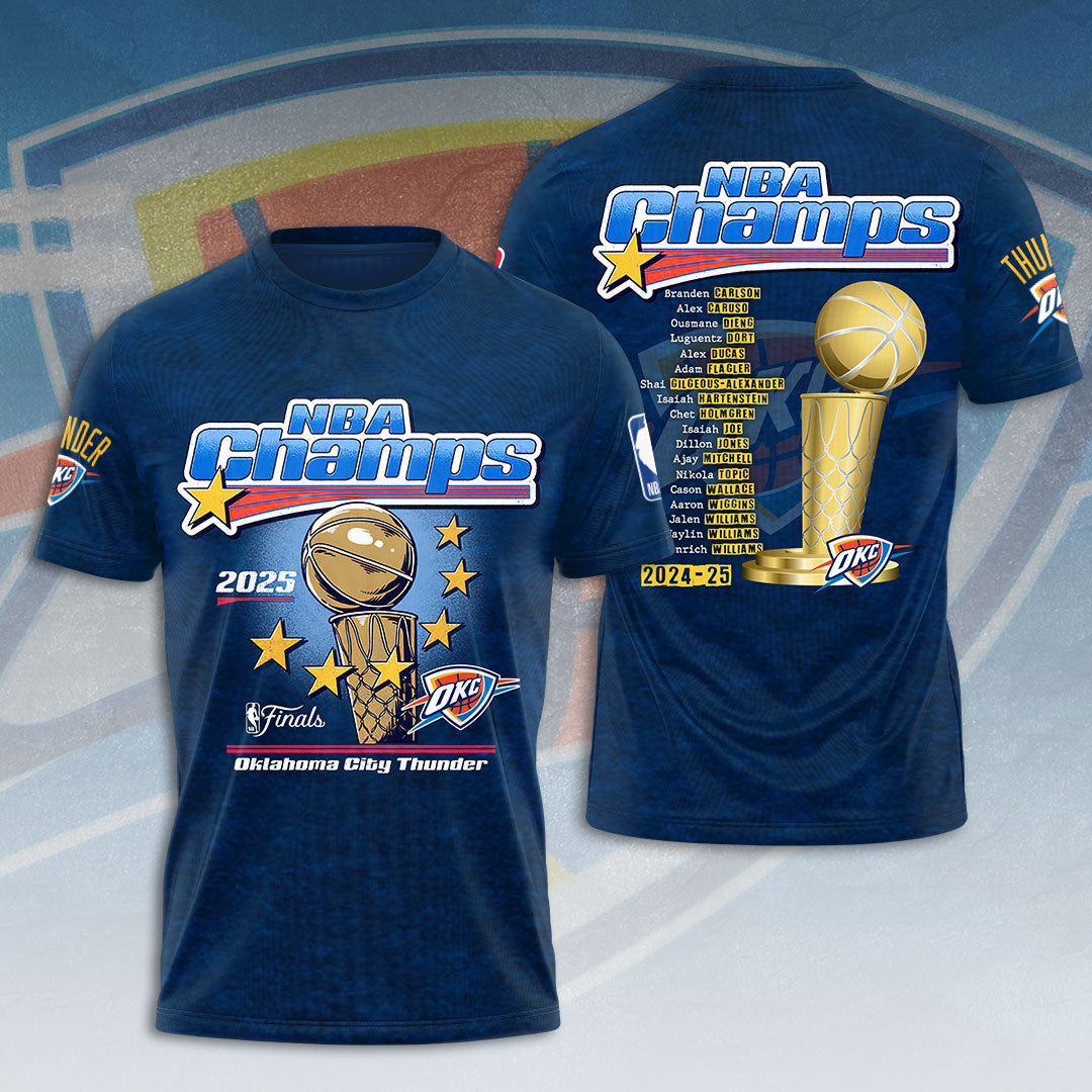 OKC THUNDER 2025 NBA CHAMPIONS T-Shirt