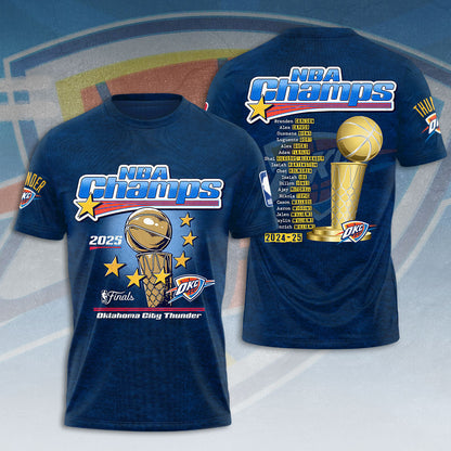 OKC THUNDER 2025 NBA CHAMPIONS T-Shirt